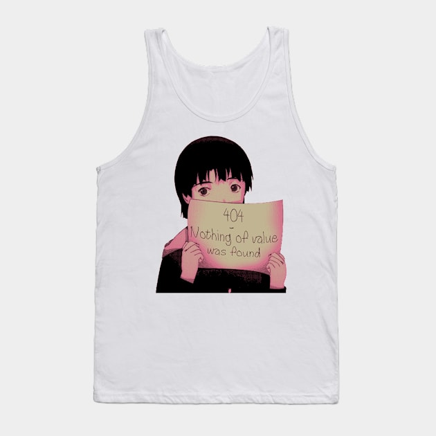 Lain 404 Tank Top by KokoroPopShop